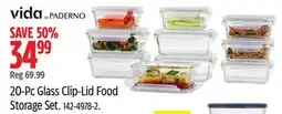 Canadian Tire 20-Pc Glass Clip-Lid Food Storage Set offer