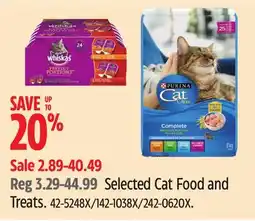 Canadian Tire Selected Cat Food and Treats offer