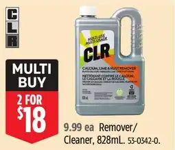 Canadian Tire CLR Remover/Cleaner offer