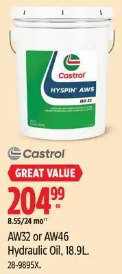 Canadian Tire AW32 or AW46 Hydraulic Oil, 18.9L offer