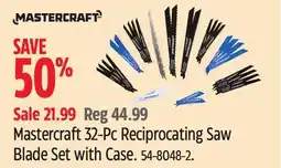 Canadian Tire Mastercraft 32-Pc Reciprocating Saw Blade Set with Case offer