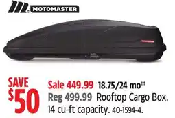 Canadian Tire MOTOMASTER Rooftop Cargo Box offer