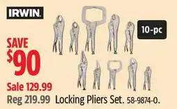 Canadian Tire Locking Pliers Set offer