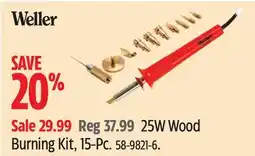 Canadian Tire 25W Wood Burning Kit, 15-Pc offer