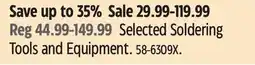 Canadian Tire Selected Soldering Tools and Equipment offer