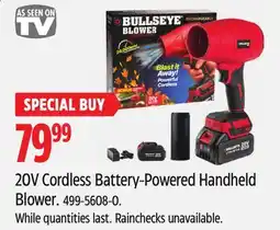 Canadian Tire 20V Cordless Battery-Powered Handheld Blower offer
