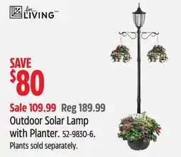 Canadian Tire Outdoor Solar Lamp with Planter offer