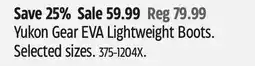 Canadian Tire Yukon Gear EVA Lightweight Boots offer