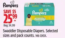 Canadian Tire Pampers Swaddler Disposable Diapers offer