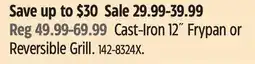 Canadian Tire Lagostina Cast-Iron 12˝ Frypan or Reversible Grill offer