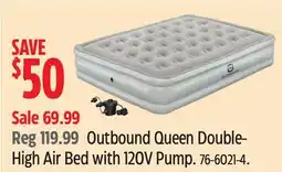 Canadian Tire Outbound Queen Double-High Air Bed with 120V Pump offer