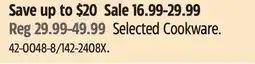 Canadian Tire Selected Cookware offer