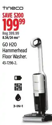 Canadian Tire Tineco GO H2O Hammerhead Floor Washer offer