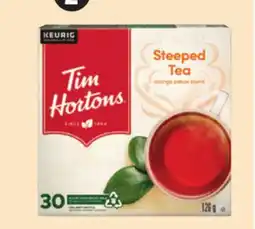 Canadian Tire Tim Hortons K-Cup Tea Pods offer