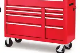 Canadian Tire 47˝ 9-Drawer Tool Cabinet with Built-In Power Bar with USB, Solid Wood Top offer