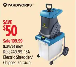 Canadian Tire Yardworks Electric Shredder/Chipper offer