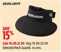 Canadian Tire Selected Neck Guards offer