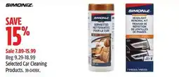 Canadian Tire SIMONIZ Selected Car Cleaning Products offer