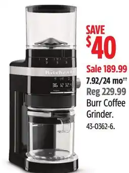 Canadian Tire Burr Coffee Grinder offer