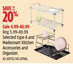 Canadian Tire Selected type A and Madesmart Kitchen Accessories and Organizer offer