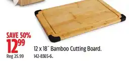 Canadian Tire 12 x 18˝ Bamboo Cutting Board offer