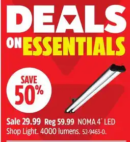 Canadian Tire NOMA 4' LED Shop Light offer