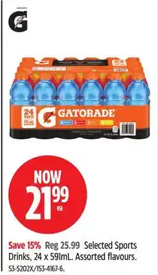 Canadian Tire Selected Sports Drinks offer