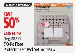 Canadian Tire CERTIFIED 310-Pc Floor Protector Felt Pad Set offer