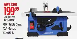 Canadian Tire 8.4 Table Saw, 13A Motor offer