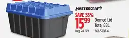 Canadian Tire Mastercraft Domed Lid Tote offer