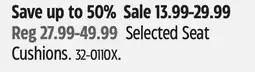 Canadian Tire Selected Seat Cushions offer