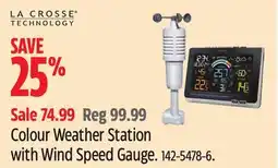 Canadian Tire Colour Weather Station with Wind Speed Gauge offer