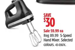 Canadian Tire KitchenAid 5-Speed Hand Mixer offer