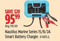 Canadian Tire Nautilus Marine Series 15/8/2A Smart Battery Charger offer