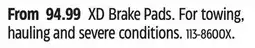 Canadian Tire XD Brake Pads offer