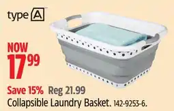 Canadian Tire Collapsible Laundry Basket offer