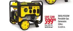 Canadian Tire Portable Gas Generator offer