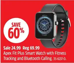 Canadian Tire Apex Fit Plus Smart Watch with Fitness Tracking and Bluetooth Calling offer
