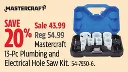 Canadian Tire Mastercraft 13-Pc Plumbing and Electrical Hole Saw Kit offer