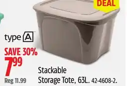 Canadian Tire Stackable Storage Tote offer