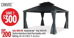 Canadian Tire Skyline Aluminum High-Top Gazebo with Netting offer