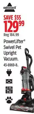 Canadian Tire Bissell PowerLifter Swivel Pet Upright Vacuum offer