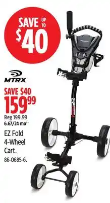 Canadian Tire EZ Fold 4-Wheel Cart offer