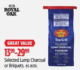 Canadian Tire Selected Royal Oak Lump Charcoal or Briquets offer