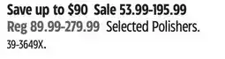 Canadian Tire Selected Polishers offer