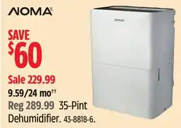 Canadian Tire NOMA Dehumidifier offer