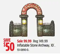 Canadian Tire Inflatable Stone Archway, 10' offer