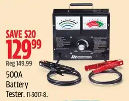 Canadian Tire MotoMaster 500A Battery Tester offer