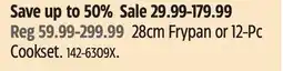 Canadian Tire 28cm Frypan or 12-Pc Cookset offer