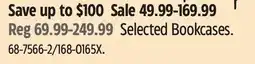 Canadian Tire Selected Bookcases offer